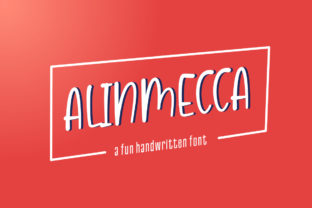 Alinmecca: A Sweet Handwritten Font