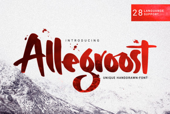 Allegroost: A Handwritten Font for Editorial Magic