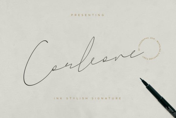 Corleone Font: Elegant Script for Editorial Design