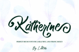 Katherine: A Textured Brush Font for Creative Campaigns