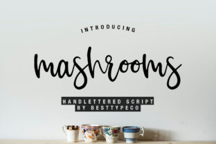 Mashrooms: A Script Typeface for Elegant Design