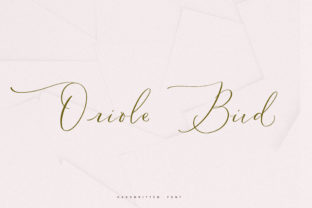 Oriole Bird Font: A Stylish Script for Digital Marketing