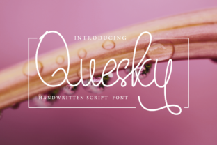 Quesky: A Handwritten Font for Creative Web Design