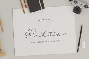 Retta: A Feminine Handwritten Font