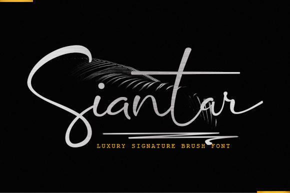 Siantar: A Luxurious Script Font for Marketers