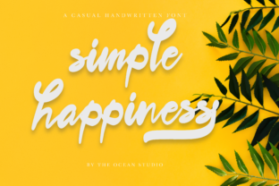 Simple Happiness Font for Creative Brands