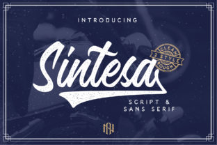 Sintesa: A Retro Script Font for Creative Projects