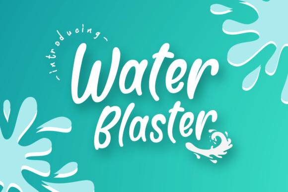 Water Blaster Font: Playful Script for Digital Campaigns